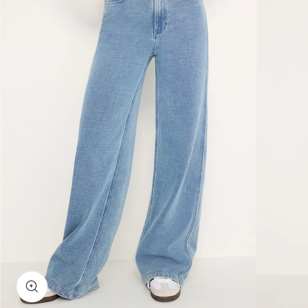 Good Americsn - Women's Blue Wide-Leg Sweatpant Jeanz (6/28) - Picture 4 of 9